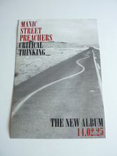 Listing image for MANIC STREET PREACHERS CRITICAL THINKING SMALL ORIGINAL PROMOTIONAL POSTER NEW