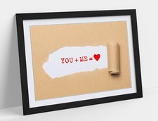 Listing image for LOVE RELATIONSHIP QUOTE BEDROOM DECOR FRAMED WALL ART PICTURE POSTER PRINT DECOR