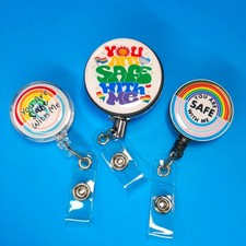 Listing image for Badge Reel You Are Safe With Me - Great for Nurses, Healthcare, Teachers B1016