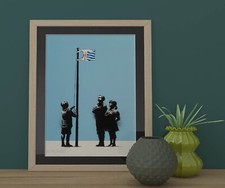 Listing image for Banksy Very Little Helps Poster Print - Street Art Graffiti A4 A3