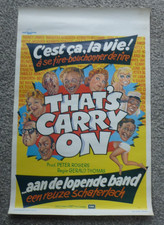 Listing image for THAT'S CARRY ON Original Belgian Poster 14 x 21 Inches Sid James Phil Silvers