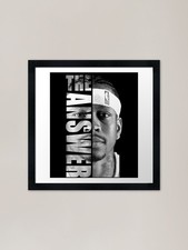 Listing image for Allen Iverson - The Answer Framed A Framed Wall Art Poster Canvas Print Picture