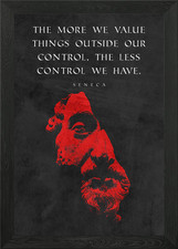 Listing image for Stoicism Philosophy Quote Framed Wall Art Poster Canvas Print Picture