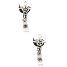 Listing image for 2 Pack Healthcare Badge Reel Holder Clip Work Badges Accessories
