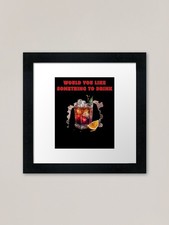 Listing image for Would you like something to drink? Framed Wall Art Poster Canvas Print Picture