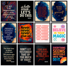 Listing image for Motivational Quote Poster Wall Art Gym Office Bedroom Home Decor A4 A3 A5