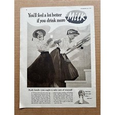 Listing image for MILK - you'll feel a lot better if you drink more - vintage MEMORABILIA - origin