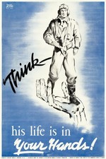 Listing image for 🛩️ WWII Canadian Pilot Safety Poster (1940s) - Vintage Aviation Art 16x24”