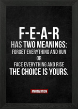 Listing image for Motivational Quotes Framed Wall Art Poster Canvas Print Picture