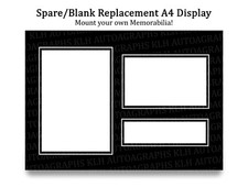 Listing image for A4 Photo Display Mount Card for your own Memorabilia Autographs DIY