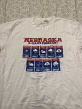 Listing image for Nebraska 9 Game Forecast White Graphic T Shirt