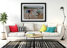 Listing image for YOUR PERSONALISED PHOTO ON SATIN PAPER FRAMED WALL ART POSTER PRINT 4 SIZES