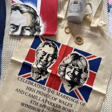 Listing image for Prince Charles & Camilla 2005 Wedding Memorabilia All New Bundle 4 Wrong Date