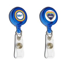 Listing image for Customcard Ltd NHS mini retractable badge Reel Rainbow