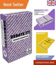 Listing image for Educational Debate Cards for Family Fun & Skill Building - 52 Question Game