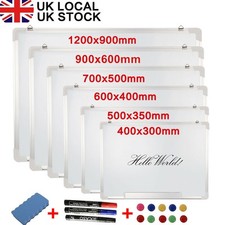 Listing image for 50/60/70/120cm Wide Magnetic Office Home Whiteboard White Board Notice Dry Wipe