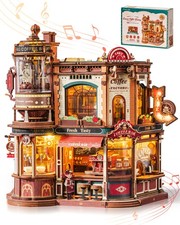 Listing image for ROKR Dream Coffee Factory Music Box 3D Wooden Puzzle Xmas Gift for Adults