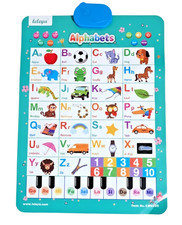 Listing image for New English Learning Poster Wall Chart For Kids Talking With Touch Buttons