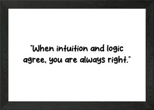 Listing image for logic quotes Framed Wall Art Poster Canvas Print Picture