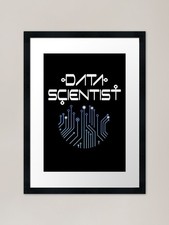 Listing image for Data Scientist Analytics Machine Le Framed Wall Art Poster Canvas Print Picture