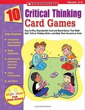 Listing image for 10 Critical Thinking Card Games: Easy-To-Play, Reproducible Card and Board Games