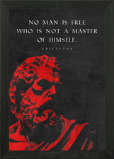 Listing image for Stoicism Philosophy Quote Framed Wall Art Poster Canvas Print Picture