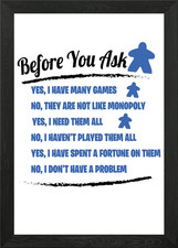 Listing image for before you ask Framed Wall Art Poster Canvas Print Picture