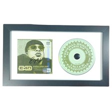 Listing image for E40 Signed Practice Makes Paper Framed CD Beckett BAS COA Hip Hop Memorabilia