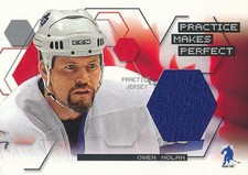 Listing image for 2003-04 BAP Memorabilia PRACTICE MAKES PERFECT JERSEY #8 OWEN NOLAN - Toronto