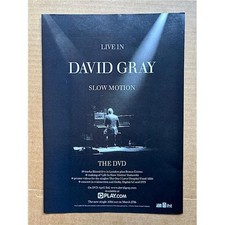 Listing image for DAVID GRAY LIVE IN SLOW MOTION MEMORABILIA original music press advert from 2006