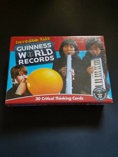 Listing image for Guiness World Records Incredible Kids Critical Thinking Cards NEW SEALED