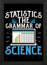Listing image for Statistics The Grammar Of Framed Wall Art Poster Canvas Print Picture