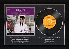 Listing image for Elvis Presley - The Wonder of You - A4 Signed Photo Print Memorabilia