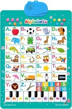 Listing image for Electronic ABC Wall Chart Talking Alphabet 123 Educational Poster Kids Learning