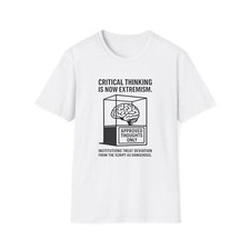 Listing image for Critical Thinking Is Now Extremism T-Shirt, Patriot Not Marxist, Patriotic Shirt
