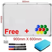 Listing image for Magnetic Whiteboard Large 900x600 White Board Dry Wipe Notice Office School Home
