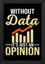 Listing image for Data Driven Decision Making Framed Wall Art Poster Canvas Print Picture