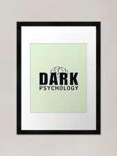 Listing image for Dark Psychology Framed Art Print Framed Wall Art Poster Canvas Print Picture