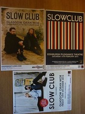 Listing image for SLOW CLUB Concert posters Collection x3 Scottish tour music show Gig memorabilia
