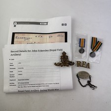 Listing image for First World War Memorabilia Group Belonging To Gunner John Eckersley